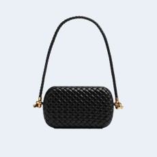 보테가 베네타 스트랩 놋 미노디에르 블랙